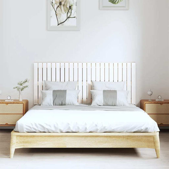 vidaXL Wooden Bed Headboard White 147x60cm