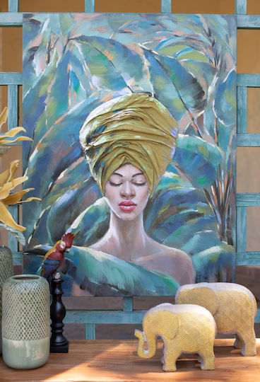 InTheBox Hide Handmade Πίνακας σε Καμβά 76x100cm