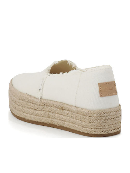 Valencia Platform Women's Espadrilles White