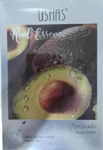 Ushas Real Essence Avocado Face Νourishing Mask 10pcs
