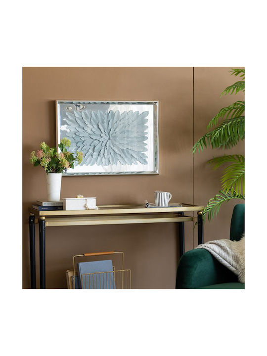 Artekko Wall Decor Witsiay Grey Made of Glass 70x4.8x50cm