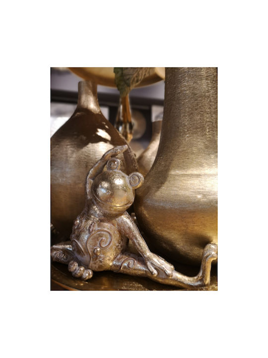 InTheBox Decorative Frog Polyresin Yoga Frog in Gold 25.8x11.6x18.7cm 1pcs