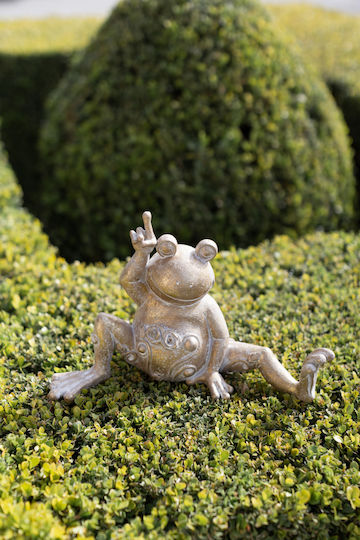 InTheBox Decorative Frog Polyresin Yoga Frog in Gold 32.3x14.1x20.2cm 1pcs