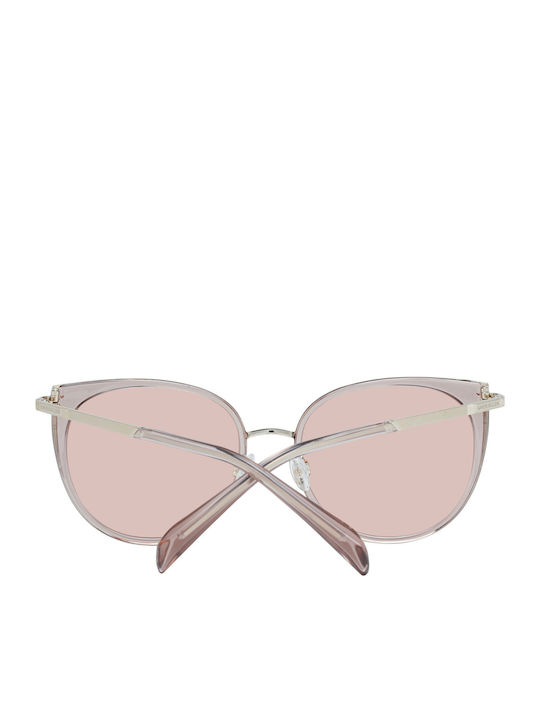Karen Millen Damen Sonnenbrille mit Rosa Gestell und Rosa Linse KM1991 109