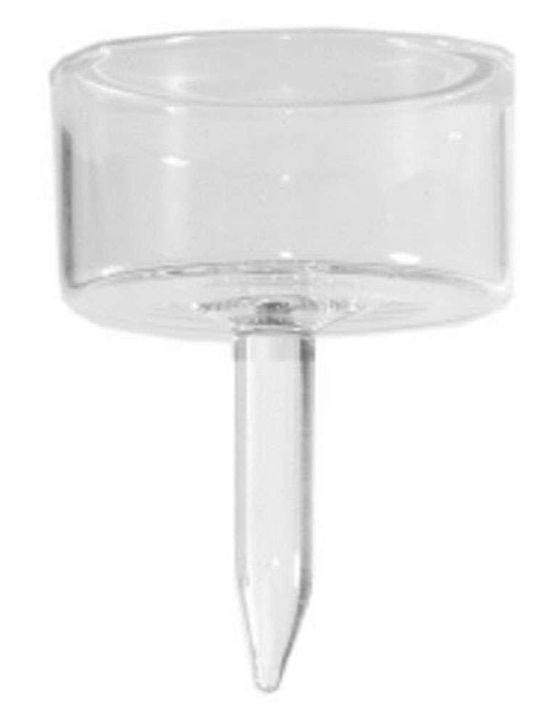 Supergreens Candle Holder Glass Transparent 13x8x18cm 1pcs