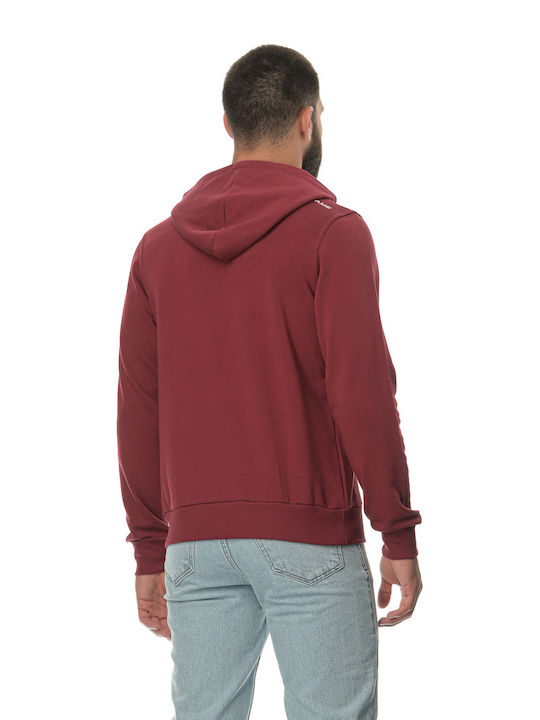 Noshame® Men's Sweatshirt with Hood Burgundy