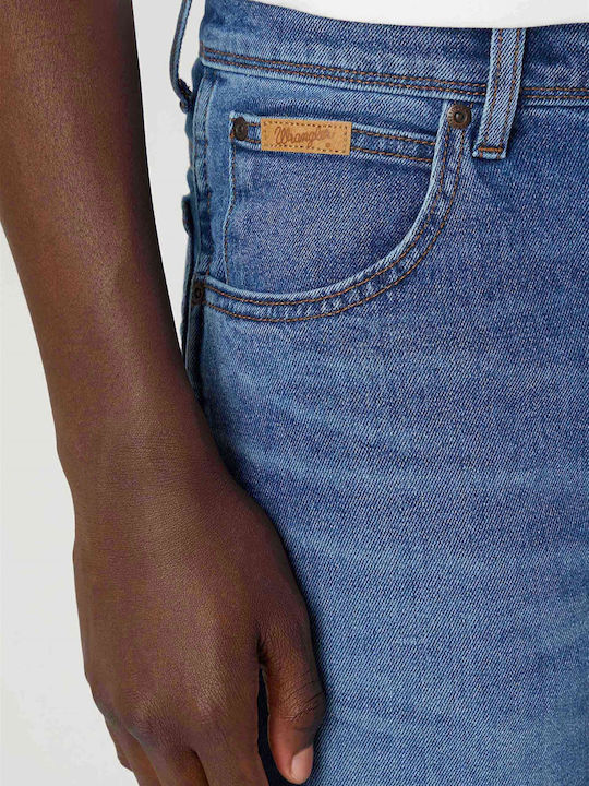 The Marverick Men's Elastic Jeans Pants With Slim Fit Light Blue