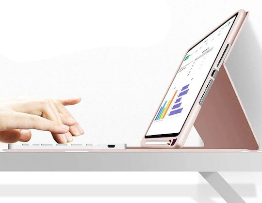 Tech-Protect SC PEN Флип капак с Клавиатура в Английски език САЩ Розов (iPad 2022 10.9'' - iPad 2022 10.9 инча / iPad 2025 11")