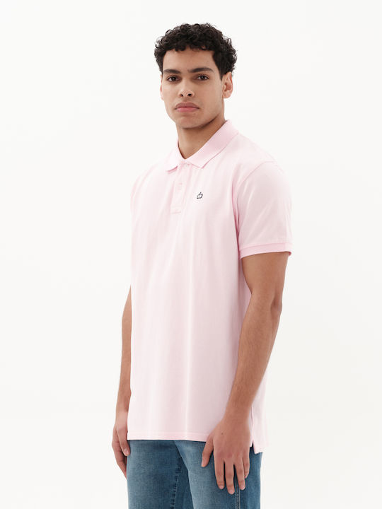 Emerson Ανδρικό T-shirt Polo Ροζ