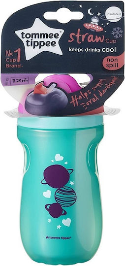 Tommee Tippee Baby Cup Sport made of Plastic Turquoise Space 260ml for 12m+m+