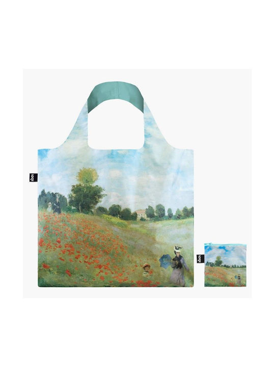 Loqi Claude Monet Wild Poppies Fabric Shopping Bag