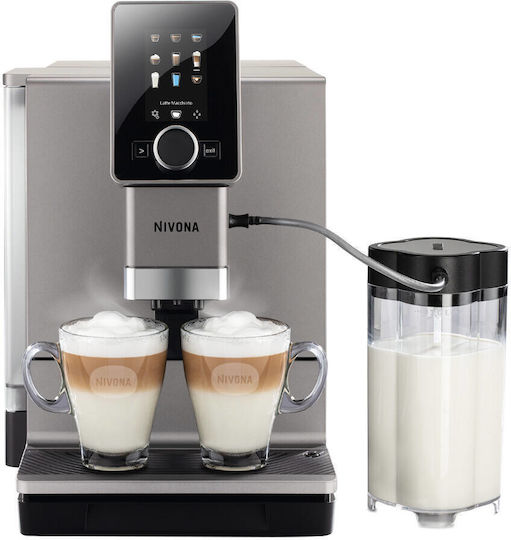 Nivona NICR 930 Automatic Espresso Machine 1465W Pressure 15bar for Cappuccino with Grinder Silver