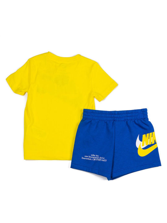Nike Παιδικό Σετ με Σορτς Καλοκαιρινό 2τμχ Κίτρινο