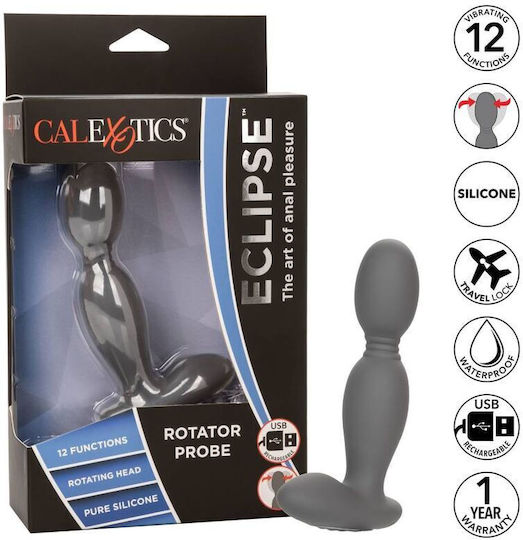Calexotics Eclipse Rotator Probe Πρωκτικός Δονητής Γκρι 10.3cm