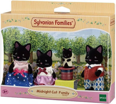 Epoch Toys Jucărie Miniatură Midnight Cat Family Familii Sylvanian pentru 3+ Ani (Diverse modele) 1 buc