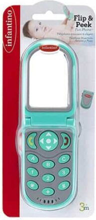 Infantino Παιχνίδι Τηλέφωνο Flip & Peek Fun Phone με Μουσική για 3+ Μηνών