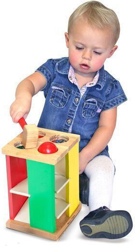 Melissa & Doug Παιχνίδι με Σφυράκι Pound and Roll Tower Toy από Ξύλο για 24+ Μηνών