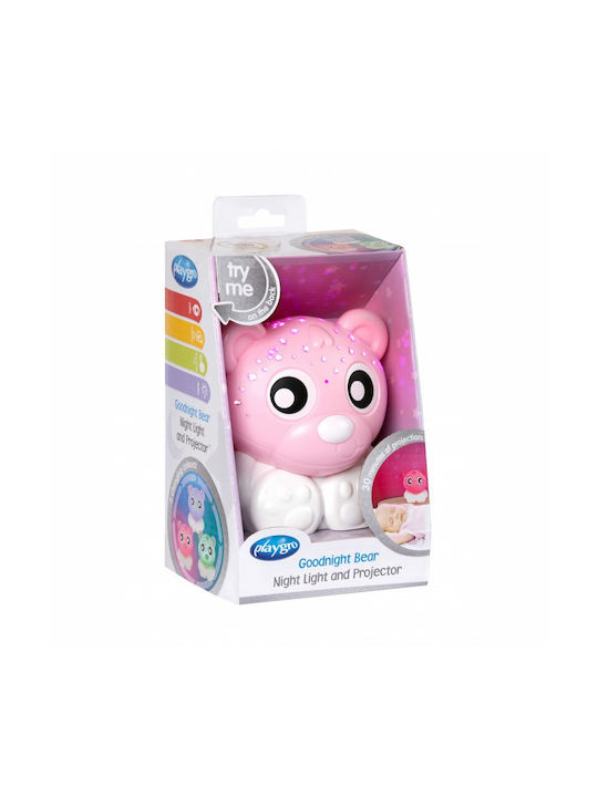 Playgro Kids Projector Lamp Goodnight Bear with Design Projection Pink