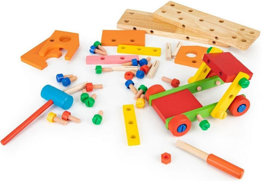 Ecotoys Превозно средство Wooden Constructor от дърво за 36++ месеца