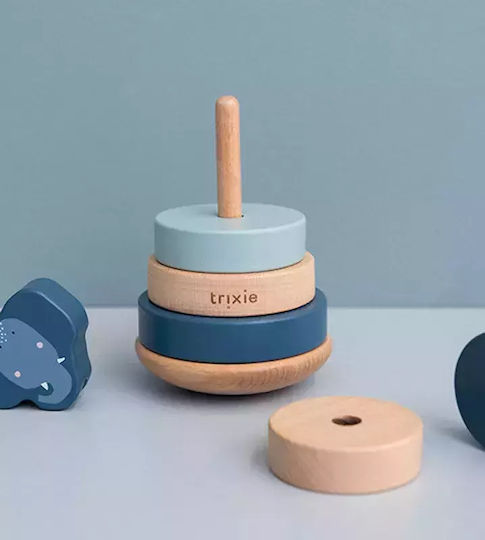 Trixie Stacking Toy Stacking Toy Mrs. Elephant made of Wood for 12++ Months