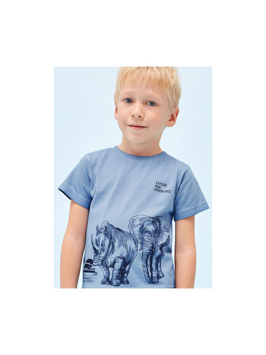 Mayoral Kids T-shirt Light Blue