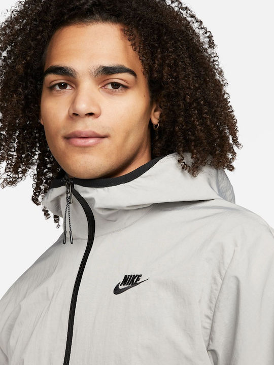 Sportswear Tech Αθλητικό Μπουφάν Γκρι
