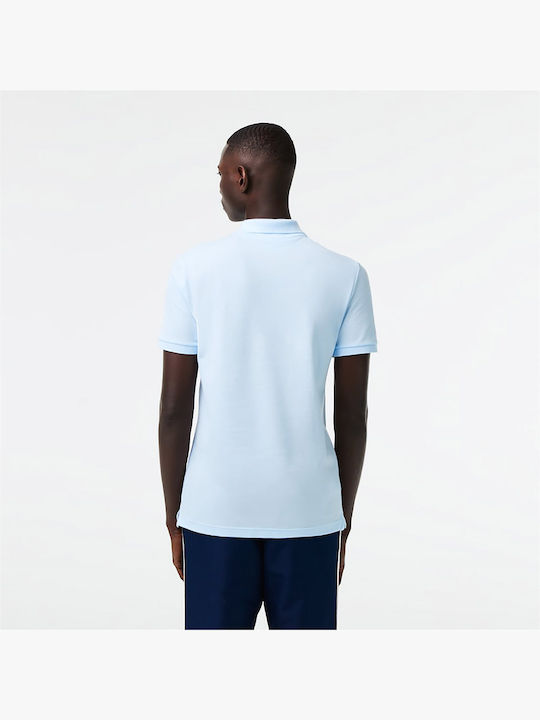 Lacoste Petit Piqué Ανδρικό T-shirt Polo Γαλάζιο