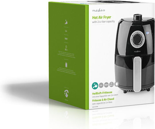 Nedis Air Fryer 2.4lt Μαύρο KAAF120FBK