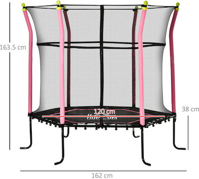 HomCom Kids Trampoline 161cm with Net