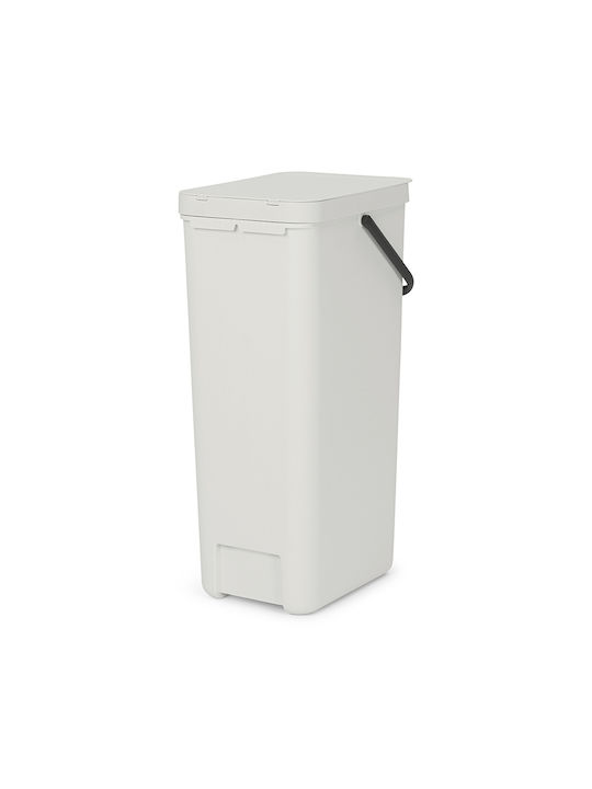 Brabantia Sort & Go Coș de gunoi Deșeuri Plastic Light Grey 40lt