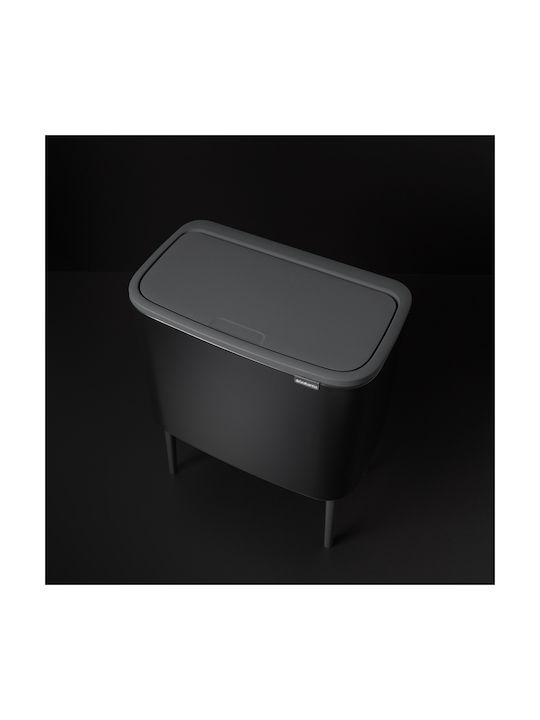 Brabantia Bo Κάδος Απορριμμάτων από Ανοξείδωτο Ατσάλι Matt Black 36lt