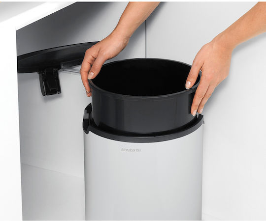 Brabantia Кошче за боклук за Шкаф от Неръждаема Стомана Бяло 15л