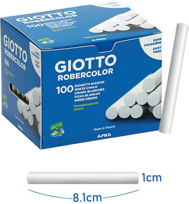 Giotto Set 100 White Chalk