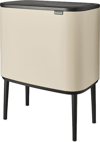 Brabantia Κάδος Bo Απορριμμάτων Push Soft Beige 33lt