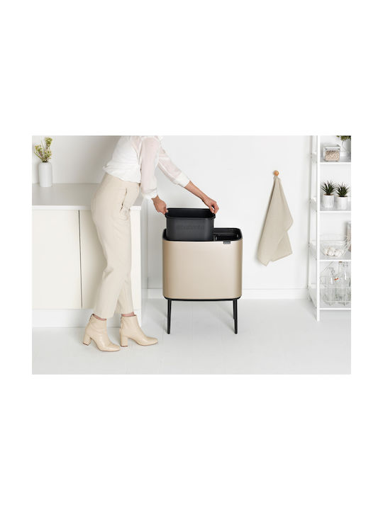 Brabantia Bo Coș de Gunoi Champagne 34lt 1buc