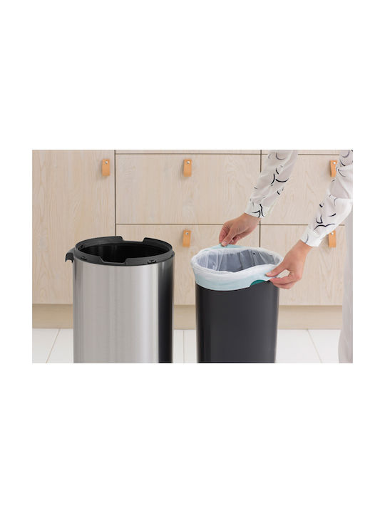 Brabantia Brabantia Touch New Mülleimer Metallisch mit Pedal Platinum 30lt