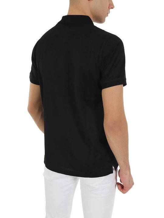 Karl Lagerfeld Men's Short Sleeve Blouse Polo Black