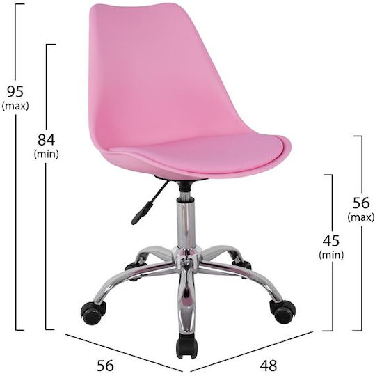 HomeMarkt Vegas Bürostuhl Rosa