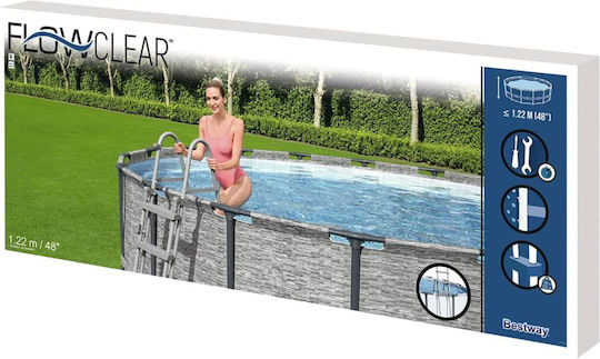 Bestway Pool Ladder from Plastic 126x11cm Gray