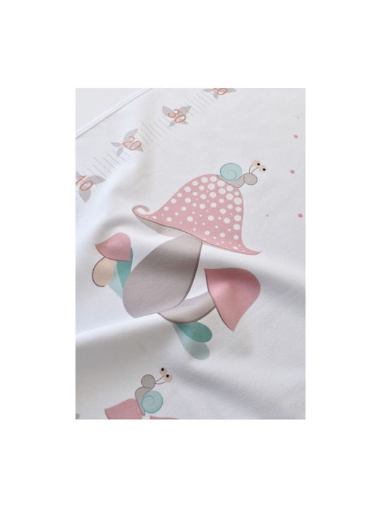 Bi Baby Happy Snail Αδιαβροχοποιημένο Σελτεδάκι Λευκό 50x75εκ.