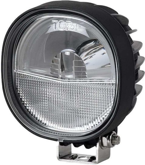 GloboStar Rundς Wasserdicht Scheinwerfer Auto LED 10W 12.5cm mit Blau Beleuchtung 1Stück