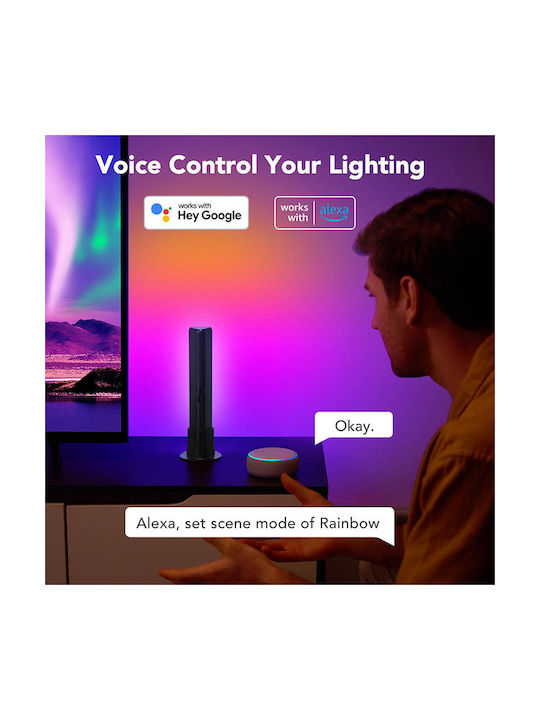 Govee WiFi Διακοσμητικό Φωτιστικό με Φωτισμό RGB Μπάρα LED σε Μαύρο Χρώμα