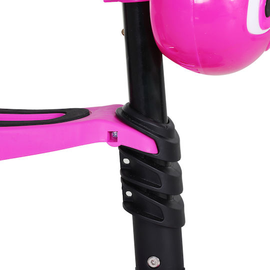 HomCom Kids Scooter 3-Wheel with Seat Pink