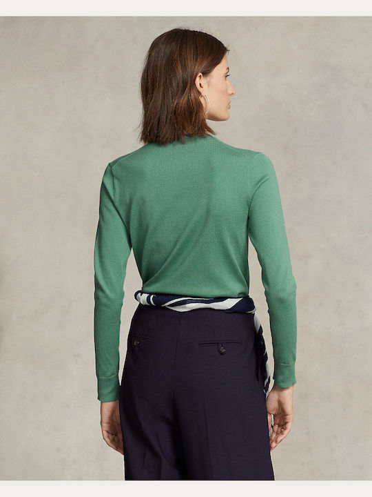 Ralph Lauren Γυναικεία Ζακέτα με Κουμπιά σε Πράσινο Χρώμα