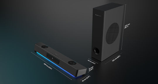 Creative SoundBlaster Katana V2X Soundbar 5.1 με Τηλεχειριστήριο Μαύρο
