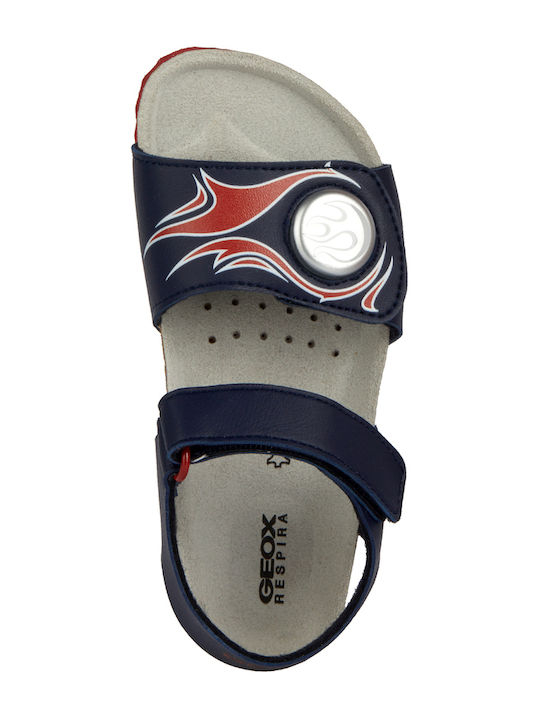 Kinder Sandalen Ghita Anatomisch mit Klettverschluss & Lichtern Marineblau