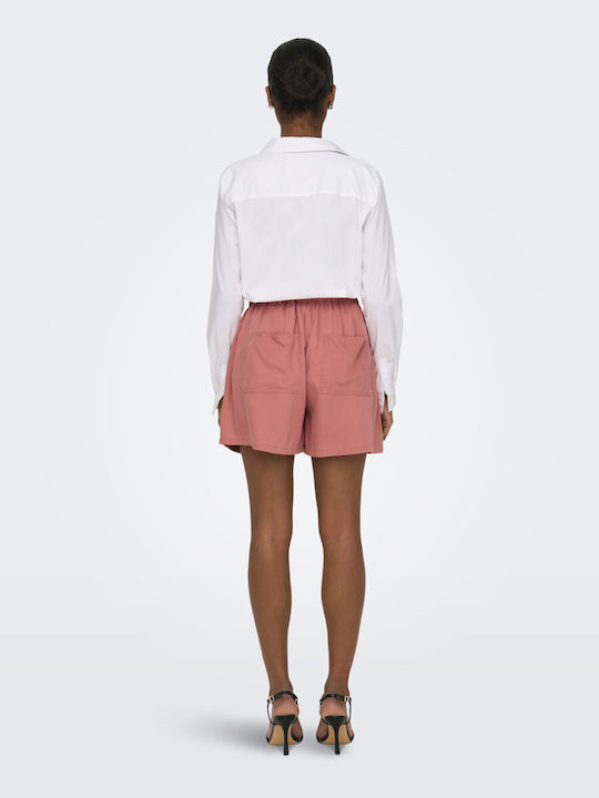 Only Women's High-waisted Shorts Roze / Canyon Rose
