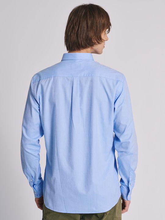 Staff Men's Shirt Long Sleeve Light Blue