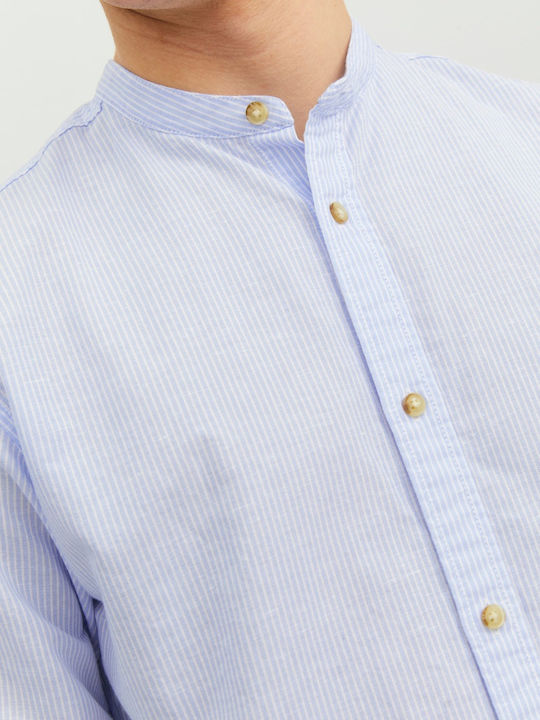 Langärmlig Baumwolle Hemd Cashmere Blue