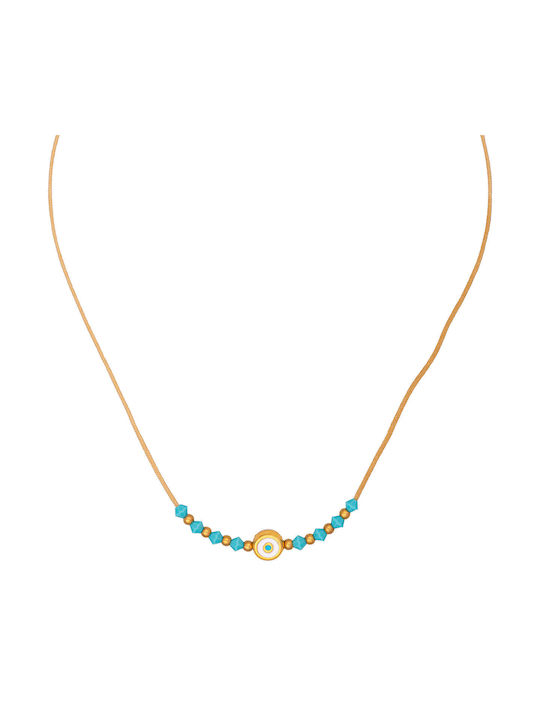 Excite-Fashion Necklace from Gold Plated Steel Handmade Series